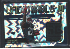 2019 Panini Unparalleled Undeniable Burst Laundry Tag #5 Sony Michel /1