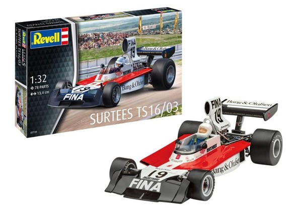 Revell 1/32 Kit F1 Surtees TS16/03 Modellbau Statisches Modell Diecast-image