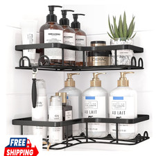 Corner Shower Caddy - 2 Pack, Adhesive Shower Organizers, Rustproof Stainless