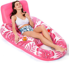 Inflatable Pool Float Adult - Pool Floaties Lounger Floats Raft Floating Chair W