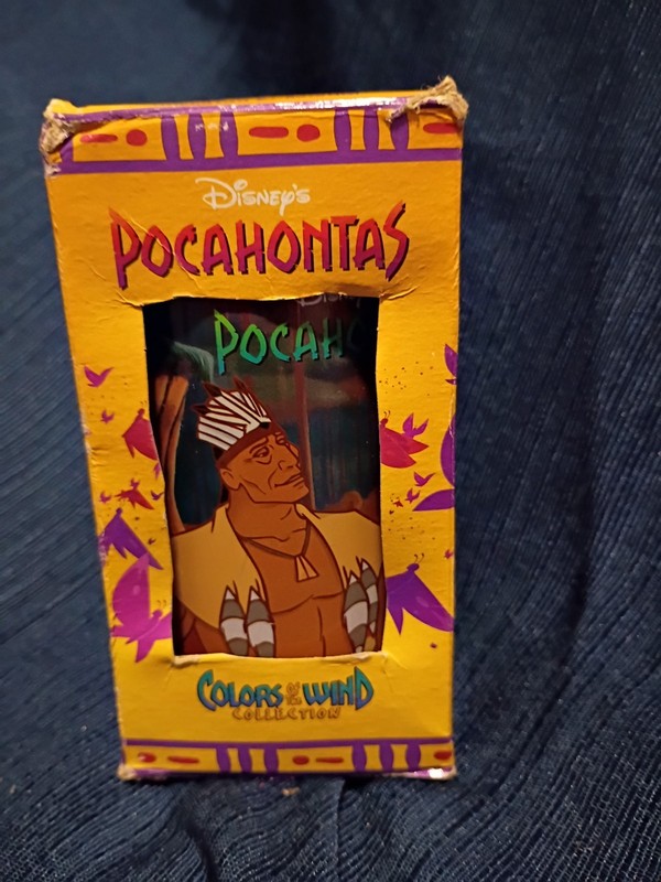Vintage Disney Pocahontas Colors of the Wind Collection Glass