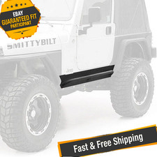 Smittybilt 76871 Xrc Armor Rock Sliders W Step For 1997-2006 Jeep Wrangler Tj Smittybilt 76871 Xrc Armor Rock Sliders W Step For 1997-2006 Jeep Wrangler Tj