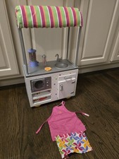 American Girl Campus Snack Cart For 18  Dolls Includes Toy Foods
