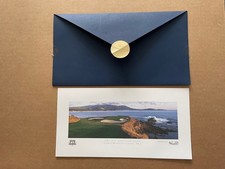 Vintage 110th US OPEN CHAMPIONSHIP Pebble Beach Golf Links 7 Print w/ Envelope