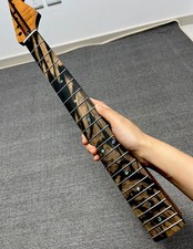 Stainless 5piece Ebony 22Fret satin Roasting flame Maple Electric guitar Neck 12