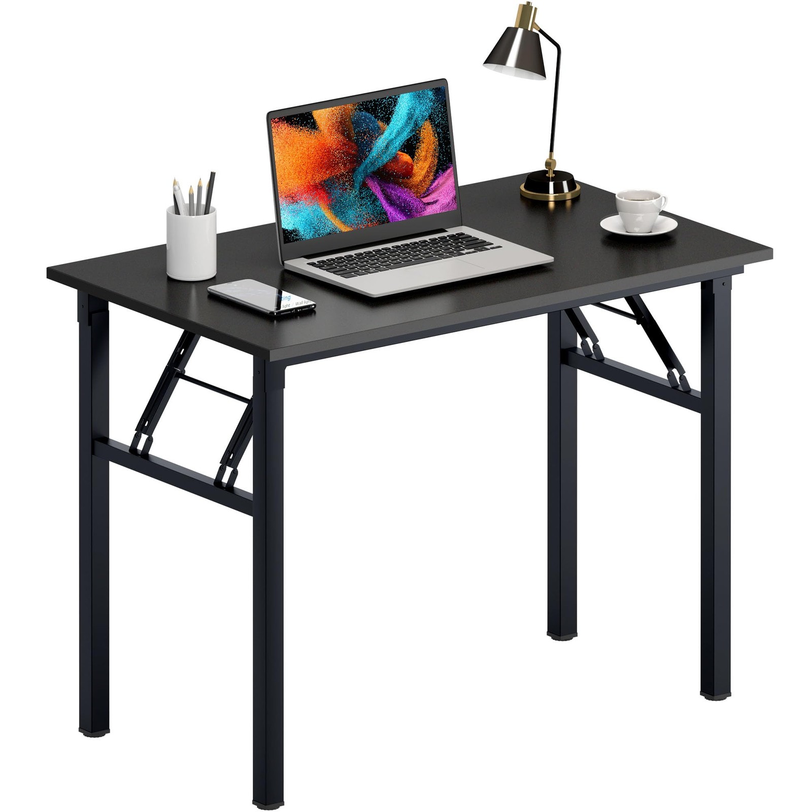 Computer Desk Folding Table Writing Desk/Compact Desk/Foldable Desk with BIFM...-image