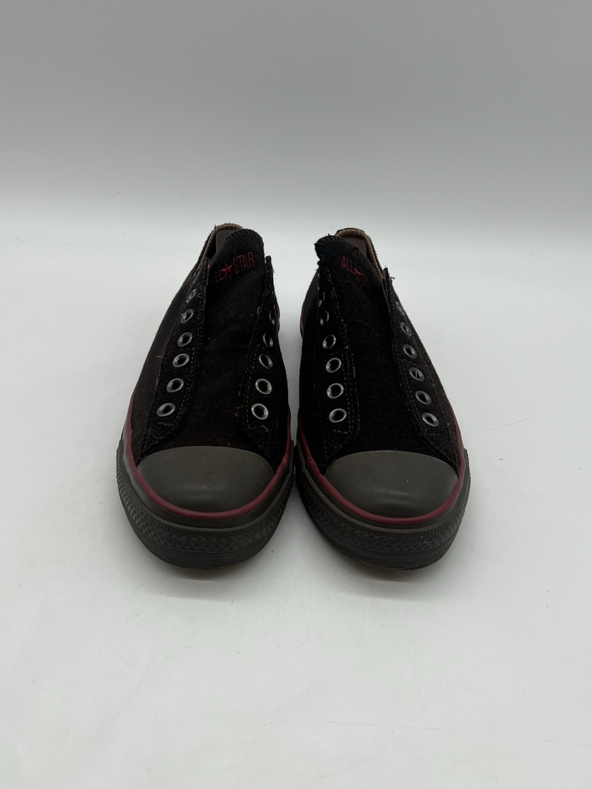 Vintage 01 Converse X John Varvatos Men 9.5 Black Wool Low Top Sneakers Shoes.