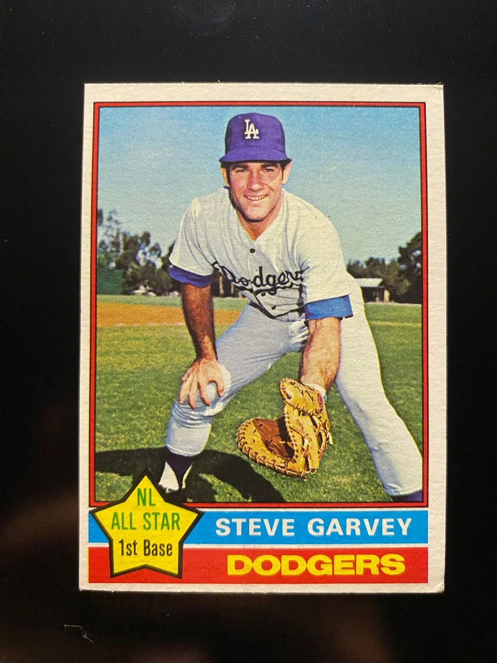 Командный набор LOS ANGELES DODGERS 1976 Topps! (32 карты) Гарви, 4 лидера, Саттон, Кей + - Изображение 2 из 4