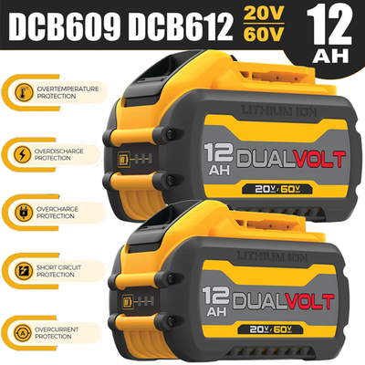 #ad #ad 2Pack 12.0Ah For DEWALT FLEXVOLT DCB609 DCB612 20V 60V MAX Lithium lon Battery $88.50