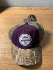 Realtree by Colosseum Purple Camo Trucker Hat Mesh Snapback Cap NWT