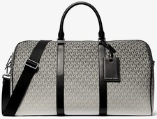 Michael Kors Cooper Signature Logo Weekender Carry-on Duffle Bag Ombre Black