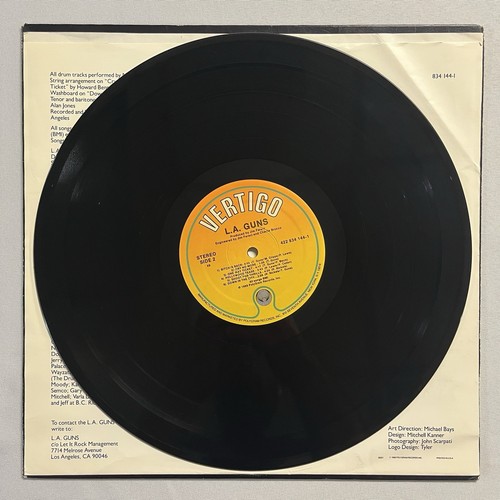 L.A. Guns / Selbstbetitelte 1988 Vinyl-LP Sehr guter Zustand +/VG + Vertigo Erstpress-Plattenalbum - Bild 6 von 6