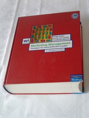 BUCH Marketing Management Pearson Studium 1260 Seiten 12. Auflg. sehr guter Zust