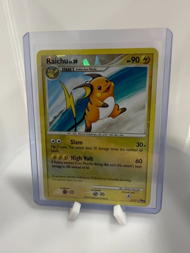 2009 Pokemon POP Series 9 Raichu 3/17 Cracked Ice Holo Rare