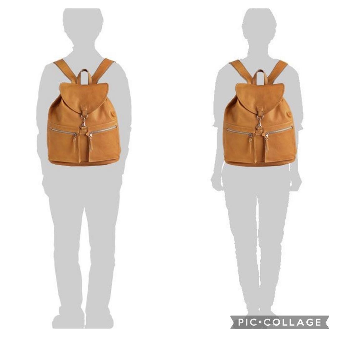 Porter Structure Leather Backpack Green Genuine L… - image 2