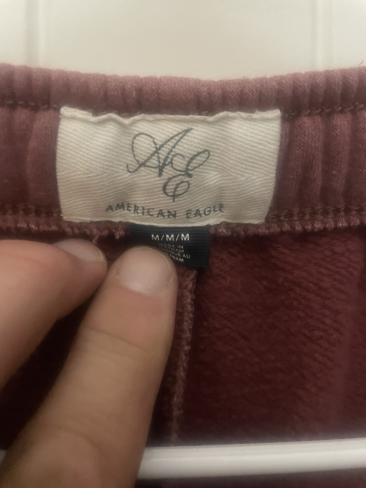 Pink Medium, American Eagle Drawstring Sweatpants - image 2