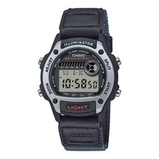 Casio Uhr Kinder Jugend Digital Alarm Licht Stopp 5 BAR Grau W-220HF-8AVEF