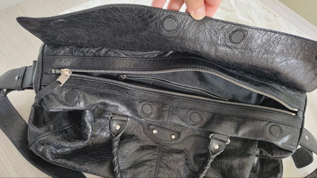 BALENCIAGA The First Leather Shoulder Bag image 4