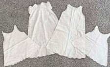 4 Vintage Baby Christening Baptismal Gowns 1940s Embroidered Beautiful Dolls 