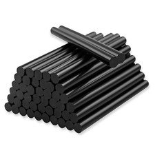 Hot Glue Sticks 7Mm X 100Mm, 50Pcs Black Glue Sticks, Mini Hot Melt Glue Gun Sti 0.15 per stick
