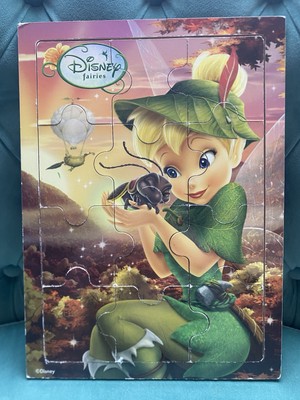 Y2K Disney Tinkerbell Chunky Kids Puzzle   2009 Fairy Toy - 2000s Nostalgia!
