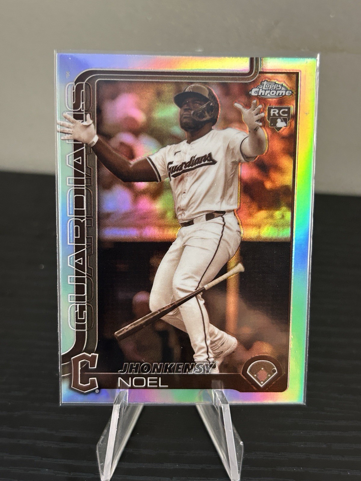 2025 Topps Chrome #291 Jhonkensy Noel Sepia Refractor