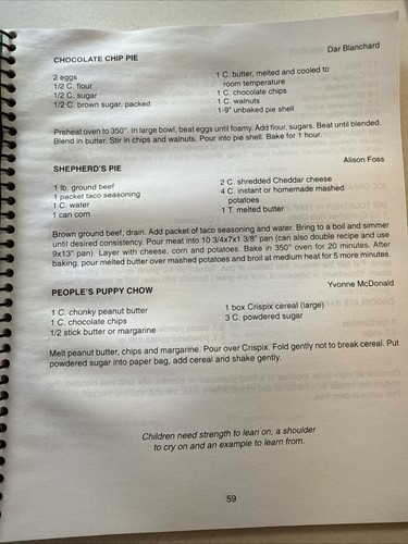 Sioux Falls South Dakota SD Ethnic cookbook MOPS Midwestern Casserole Hot Dish - Foto 21 di 24
