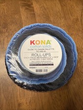 Robert Kaufman Kona Cotton Solids - Dusk to Dawn Roll Up, Precut Fabric Strips