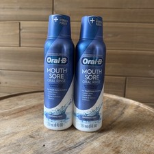  2 Oral-B Mouth Sore Rinse Mouthwash 8fl oz each - EXP: 03/26