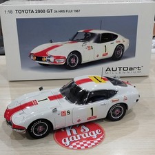 AUTOart 1/18 Toyota 2000 GT 24 hrs Fuji 1967 #1 White Red Millennium 86715