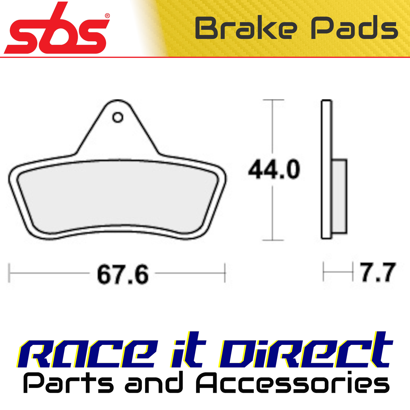 SBS 758ATS BRAKE PADS SINTER
