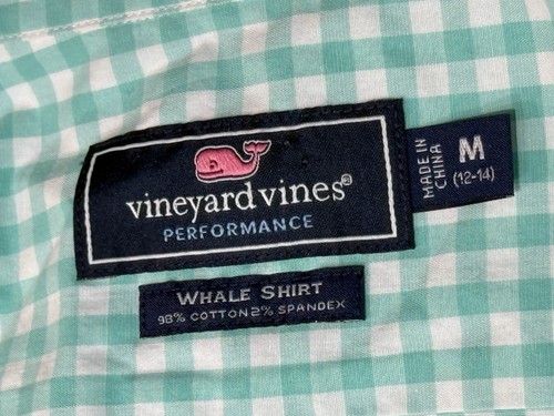 Vineyard Vines Boy’s Button Down Shirts Sz M Gingham/Plaid Lot of 2 Great Condit - Picture 10 of 15