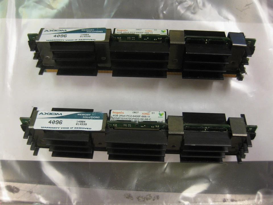2 x 4 GB Hynix  DDR2-667 PC2-6400 MacPro 1.1 2,1 3.1 APPLE HEAT SINK - Image 4 of 4