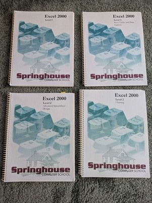 EXCEL 2000 Software Training Course - 4 Disc set - Windows PC - Springhouse