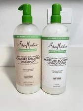 Shea Moisture Boosting Shampoo & Conditioner Natural Infusion 34 Fl Oz Each