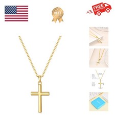 Baptism Cross Necklace for Women,First Communion Cross Necklaces Jewelry Gift...