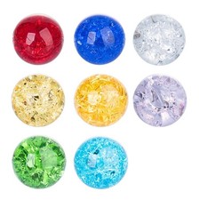 40MM Crystal Ice Cracking Ball Paperweight Glass Solid Decorative Sphere Gift
