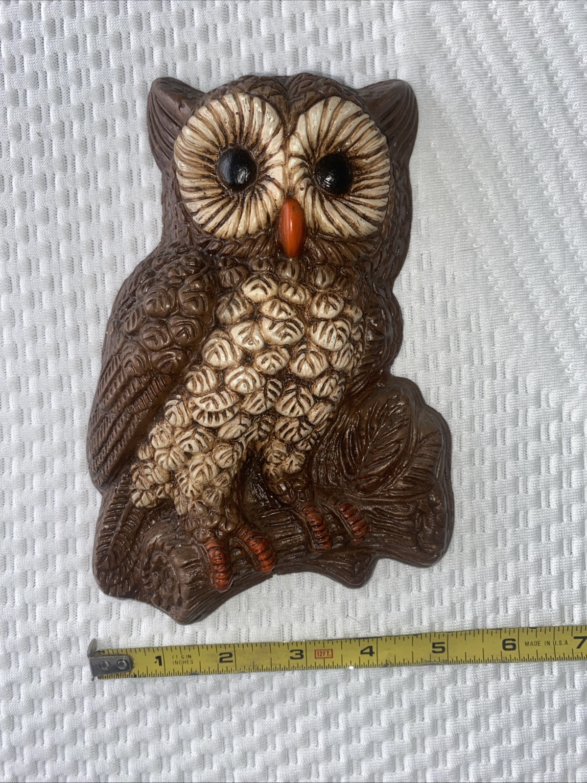 Vintage Retro HOMECO Home Interiors Owl Wall Hanging Gallery Wall Hanger MCM