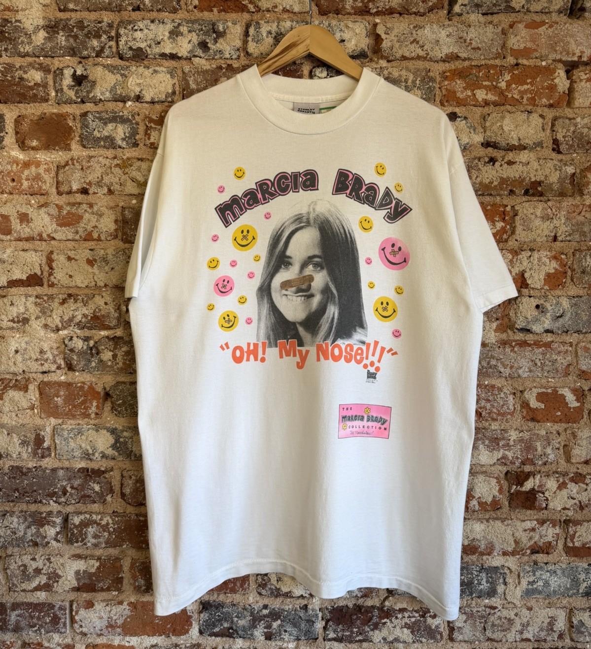 Vintage 90s Marcia Brady Bunch Stanley Desantis Tshirt 1993 Sz XL  Single Stitch