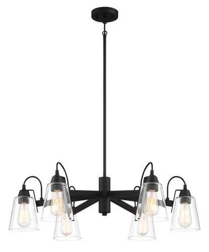 Minka Lavery 3996 Beckonridge 6 Light 32"W Chandelier - Coal - Picture 3 of 3