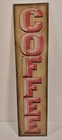 Ohio Wholesale Vintage Metal Red Crackle Coffee Metal Tin Sign New 30" x 7"