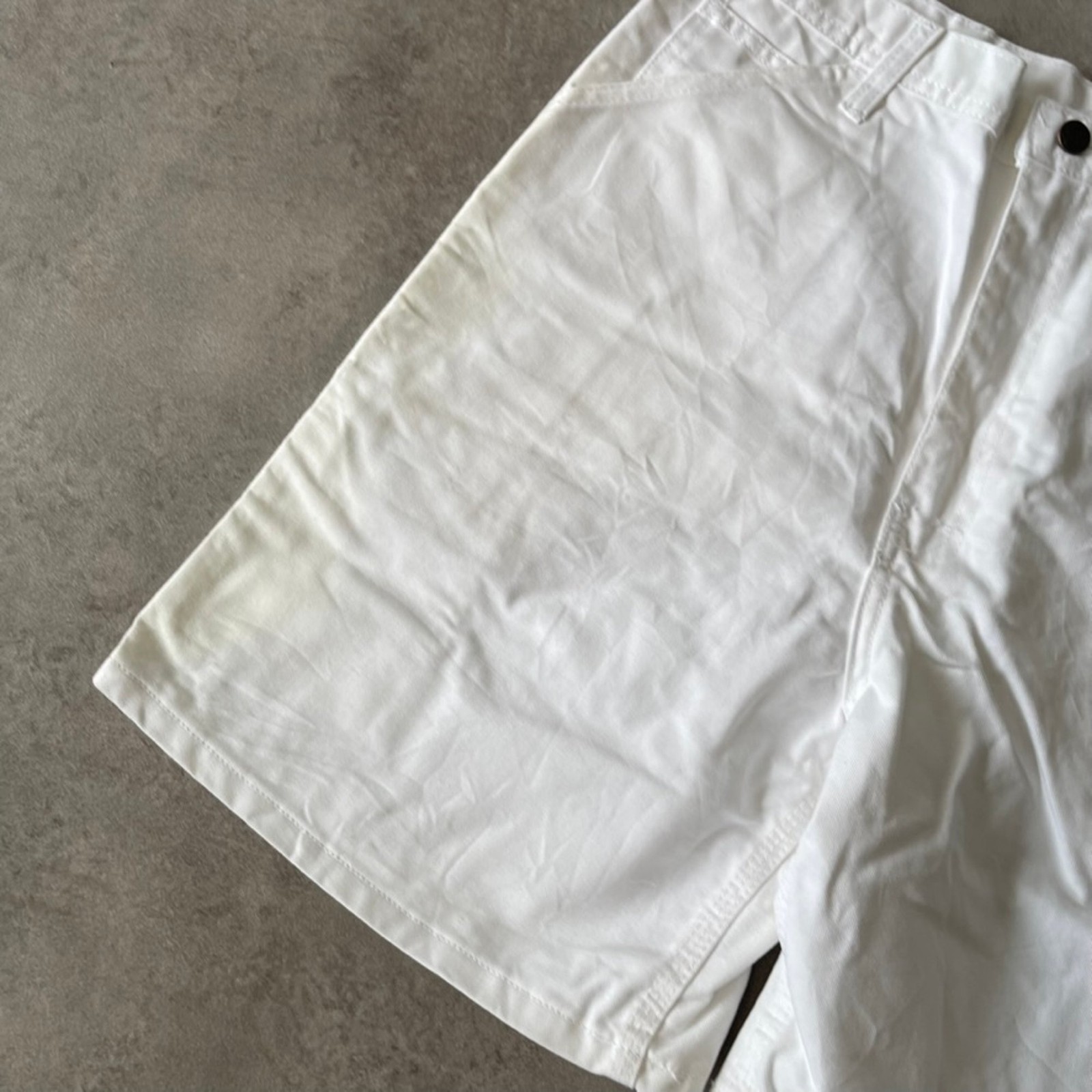 Penney's Carpenter Shorts Mens 32" Y2K Vintage Workwear Bottoms, White image 4