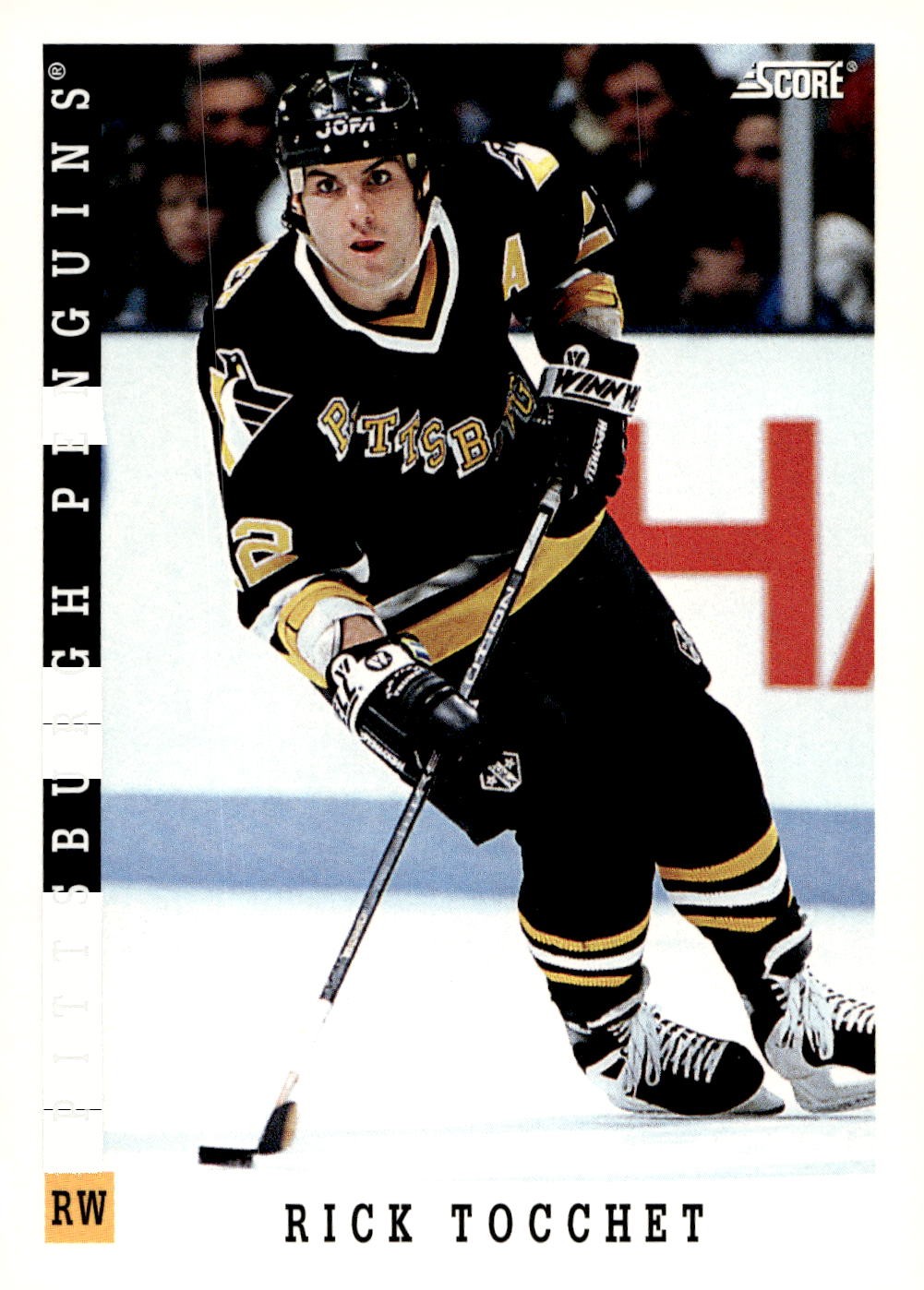 1993-94 Score Canadian #340 Rick Tocchet Hockey Pittsburgh Penguins