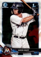 2018 Bowman Chrome Prospects Aaron Knapp . Miami Marlins #BCP5