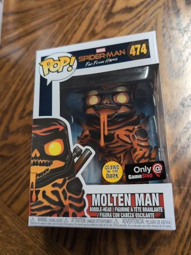 Funko Pop Marvel - Molten Man Glow in the Dark Gamestop Exclusive #474