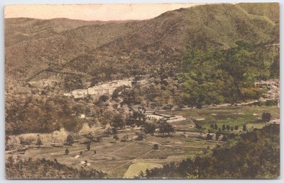 Vintage Hand Colored Postcard Greenbrier Casino Golf Course WV 1932