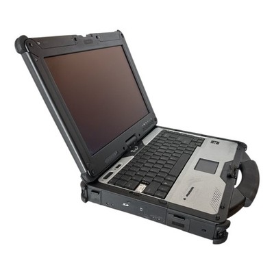 Rugged 13,3'' Notebook C2D 2GB 250GB(Akku, Taste fehlt, CMOS 0%) englisch Kratzer