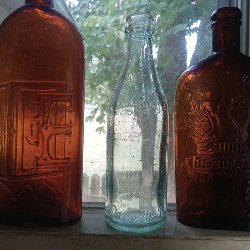 DANVILLE,VA EARLY TRIPLE SCRIPT COCA COLA STRAIGHT SIDE COKE BOTTLE - Picture 8 of 15