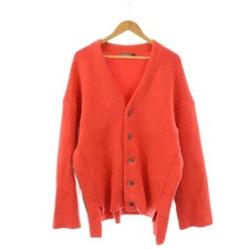 All Most Black ALMOSTBLACK KNIT CARDIGAN Hug Long Sleeve 2 Red HK Used a84a9514b