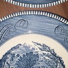 Royal Currier & Ives The Old Grist Mill Blue White Ceramic Dinner Plate — photo 9